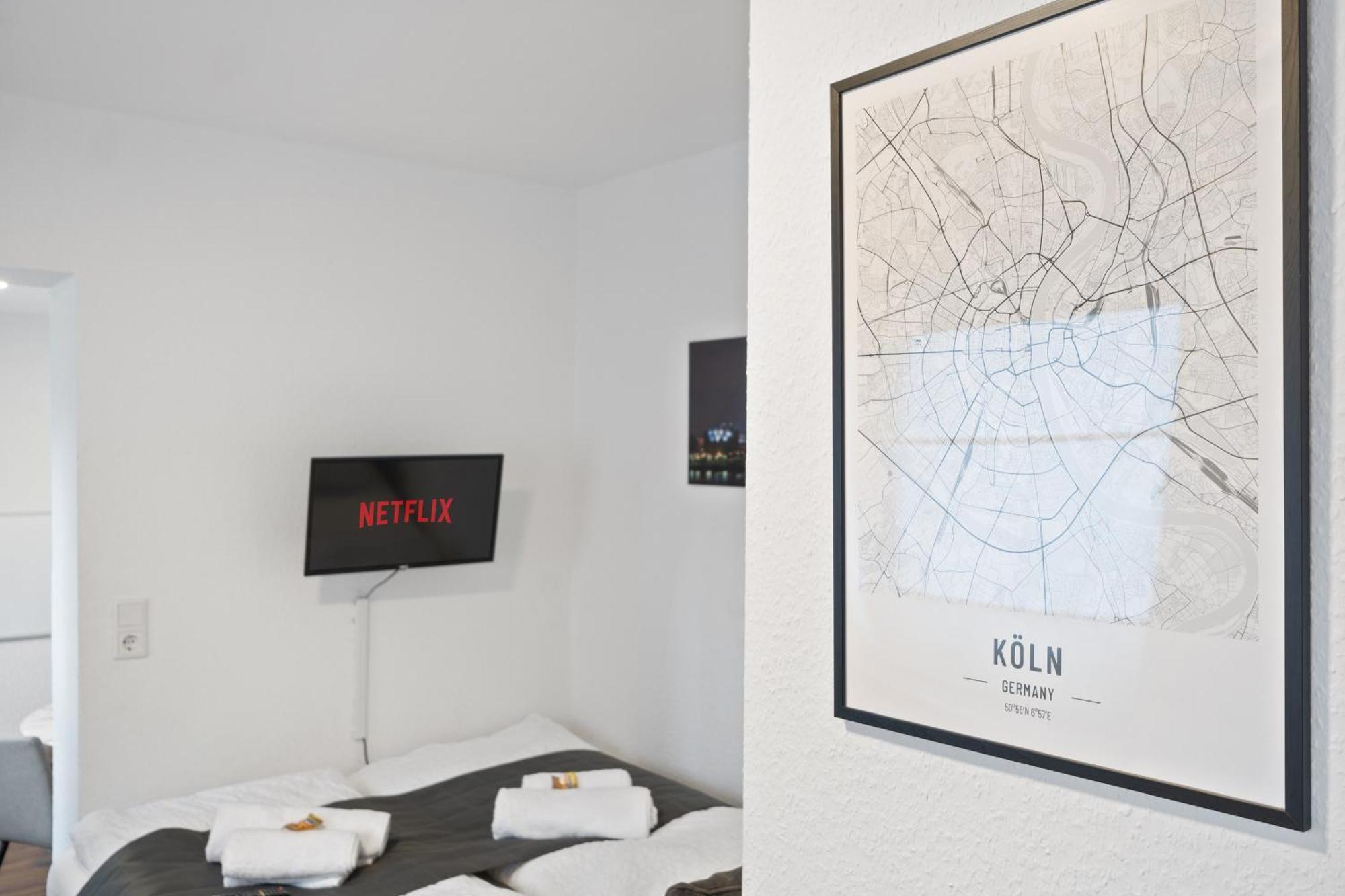 Modernes Apartement Am Rhein In Ruhiger Lage Кельн Екстер'єр фото